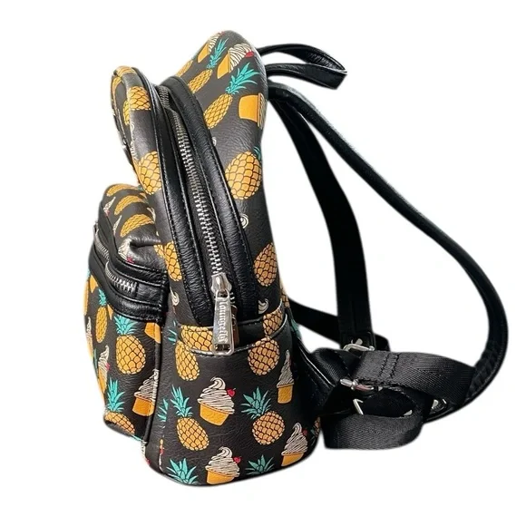 Disney Parks Loungefly 2018 Dole Whip Pineapple Swirl Backpack - Picture 4 of 10